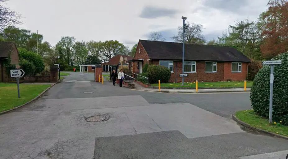 Altrincham Crematorium entrance - cremations in Cheshire